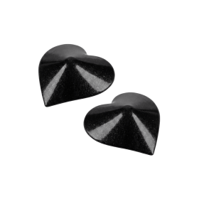Nipple Métal noir Cache tétons cœur - 202400106