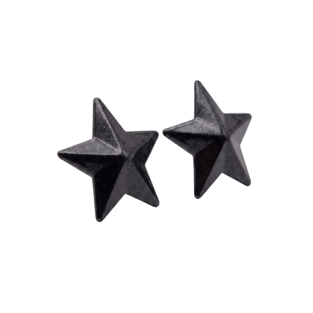 Nipple Métal noir Cache tétons d'étoile - 202400107