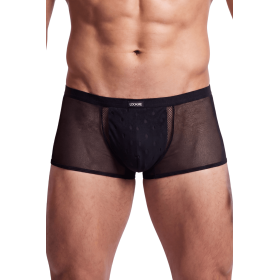 Boxer noir semi opaque 