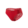 Culotte rouge en dentelle avec nœud en satin - PF09LRED