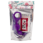 Chapelet anal 3 boules violet silicone 15 cm Pocket Pleasure  1 dosette lubrifiant