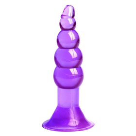 Plug Anal Ventouse Boules Jelly 11 cm Pocket Pleasure 1 dosette lubrifiant