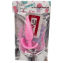 Plug anal rose souple base évasée Pocket Pleasure  1 dosette lubrifiant