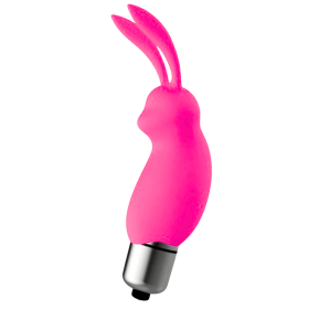 Mini Stimulateur Clitoridien Lapin Rose  1 dosette lubrifiant — Pocket Pleasure