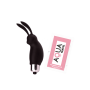 Mini Stimulateur Clitoridien Lapin Noir  1 dosette lubrifiant — Pocket Pleasure
