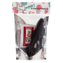 Plug Anal Noir en Silicone avec Ventouse Taille L 12,7 cm Pocket Pleasure  1 dosette de lubrifiant