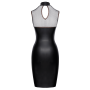 Robe Moulante Sans Manches Look Mat  Résille - Cottelli