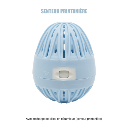 Boule de lavage machine à laver bleue  recharge - senteur printanière