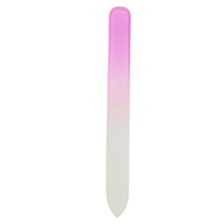 Lime à ongles rose en verre