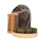 Kit brosse  peigne pour barbe et moustache