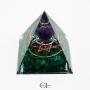 Orgonite pyramide Amethyste  Malachite Métatron