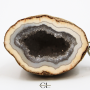 Porte-clefs avec pierre naturelle Géode Agate brute 3cm