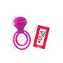 Anneau vibrant 1 seul mode de vibration très extensible rose Pocket Pleasure  1 dosette de lubrifiant