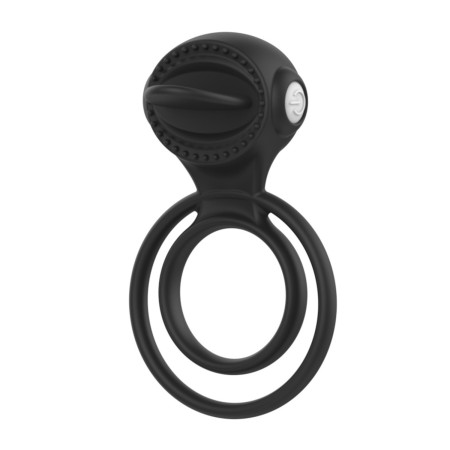 Anneau vibrant 1 seul mode de vibration très extensible noir Pocket Pleasure  1 dosette de lubrifiant