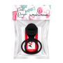 Anneau vibrant 1 seul mode de vibration très extensible noir Pocket Pleasure  1 dosette de lubrifiant