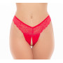 Tanga fendu rouge 