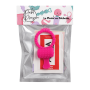 Anneau rose vibrant silicone avec langue picot Pocket Pleasure  1 dosette de lubrifiant