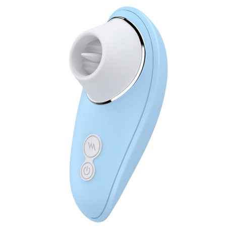 Vibromasseur bleu à langue vibrante pour cunnilingus - BOZ-005BLU