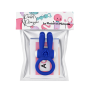 Anneau vibrant silicone bleu avec oreilles de lapin - COR-003BLU