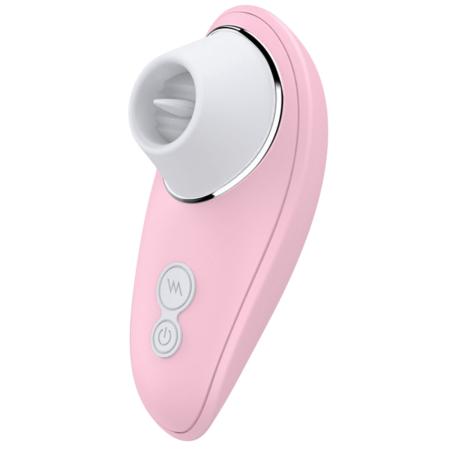 Vibromasseur rose à langue vibrante pour cunnilingus - BOZ-005PNK