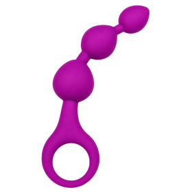 Chapelet Anal 3 Boules Fuchsia Silicone  1 dosette de lubrifiant — Pocket Pleasure