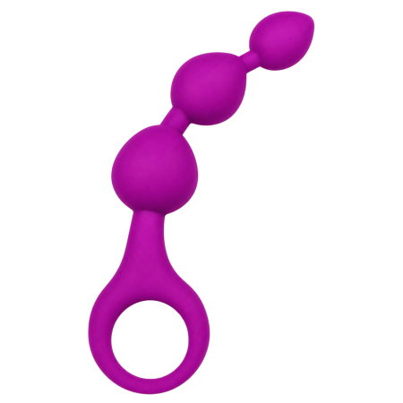 Chapelet Anal 3 Boules Fuchsia Silicone  1 dosette de lubrifiant — Pocket Pleasure