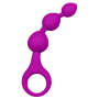 Chapelet Anal 3 Boules Fuchsia Silicone  1 dosette de lubrifiant — Pocket Pleasure