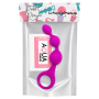 Chapelet Anal 3 Boules Fuchsia Silicone  1 dosette de lubrifiant — Pocket Pleasure