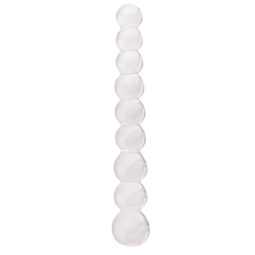 Chapelet Anal en Verre Transparent  1 dosette de lubrifiant — Pocket Pleasure