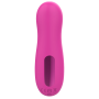 Stimulateur de clitoris par vibrations sur membrane rechargeable USB rose 10 Vitesses De Voyage - ZK003CPNK