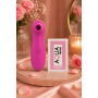 Stimulateur de clitoris par vibrations sur membrane rechargeable USB rose 10 Vitesses De Voyage - ZK003CPNK