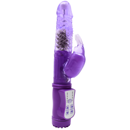 Vibromasseur Rabbit Violet Rotation  Vibration 36 Modes  1 dosette de lubrifiant — Pocket Pleasure