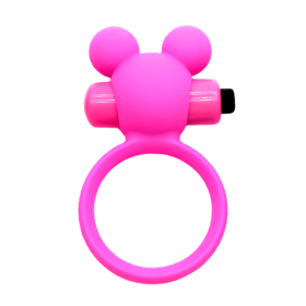 Anneau Vibrant Ourson Rose  1 dosette de lubrifiant — Pocket Pleasure