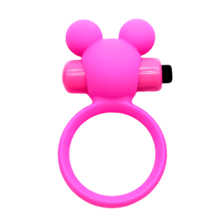Anneau Vibrant Ourson Rose  1 dosette de lubrifiant — Pocket Pleasure