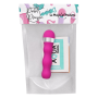 Mini Vibromasseur rose ondulés Pocket Pleasure  1 dosette de lubrifiant