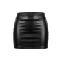 Jupe noire en simili cuir mat Sifia - LSL5-S