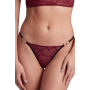 String bordeaux avec anneaux détachables - PM05GOPC-BRED