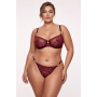 String bordeaux avec anneaux détachables - PM05GOPC-BRED