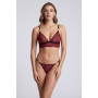 String bordeaux avec anneaux détachables - PM05GOPC-BRED