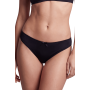 Culotte noire en dentelle avec nœud en satin - PF09LBLK