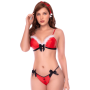 Déguisement Mère Noël 2 pièces avec soutien-gorge et string - Mapalé