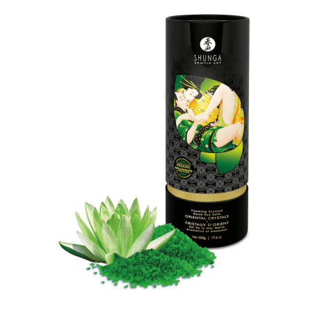 Sel de la mer morte aromatisé et moussant Fleur de Lotus 500 gr Shunga - CC7119