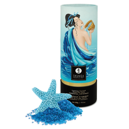 Sel de la mer morte aromatisé et moussant Océan de Tentations  500 gr Shunga - CC7515