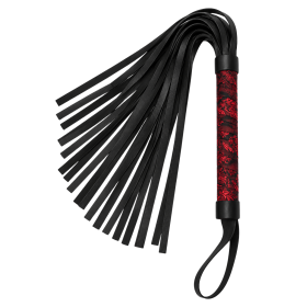 Fouet rouge et noir motif japonais 45 cm - Dreamy Festish