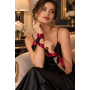 Bandeau satiné réversible rouge et noir, multi-usage - Dreamy Fetish