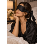 Bandeau satiné noir à nouer - Dreamy Fetish