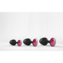 Plug Anal Bijou Geisha Diamond M - Noir  Rose