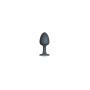 Plug Anal Bijou Geisha Diamond M - Noir  Blanc