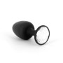 Plug Anal Bijou Geisha Diamond M - Noir  Blanc