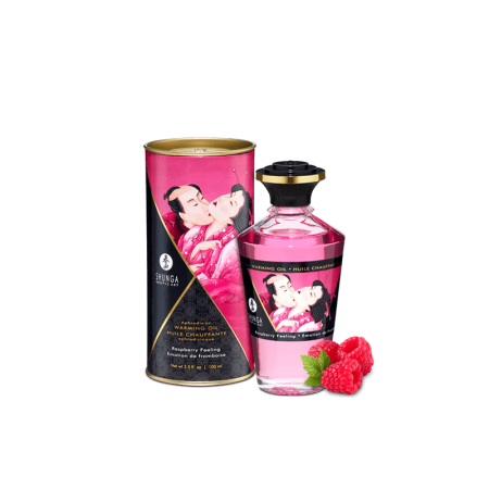 Huile chauffante aphrodisiaque - Framboise 100ml